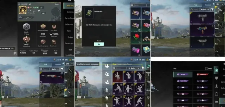 PGM505 Glacier M416 Lv.1, 37 Outfits, 3 Helmets, 4 Backpacks, 3 Uzi Skins (G)